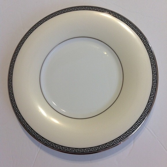 LENOX Westchester Legacy New With Tags Fine Bone China Saucer Plate Set Gray - Picture 1 of 4